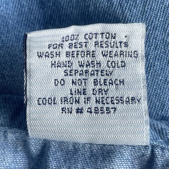 Cascade Blues Vest Womens 2X Blue Patchwork Plaid Embroidered Button Up Boho - Picture 6 of 8